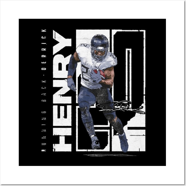 Derrick Henry Tennessee Stretch Wall Art by Buya_Hamkac